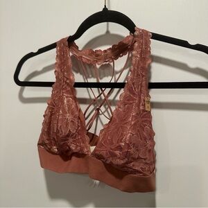 PINK Victoria's Secret Lace Bralette - Copper